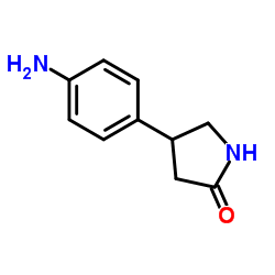 4-(4-氨基苯基)吡咯烷-2-酮结构式