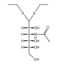 3-acetylamino-3-deoxy-D-allose-diethyldithioacetal结构式