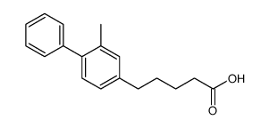5-(3-methyl-4-phenylphenyl)pentanoic acid结构式