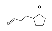 3-(2-oxocyclopentyl)propanal结构式