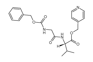 N-Benzyloxycarbonyl-glycyl-L-valin-[4]picolylester结构式