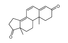 (9R,10R,13S)-10,13-dimethyl-2,9,11,12,15,16-hexahydro-1H-cyclopenta[a]phenanthrene-3,17-dione结构式