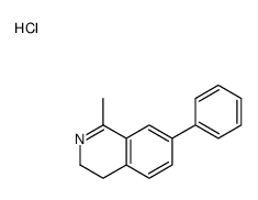 1-methyl-7-phenyl-3,4-dihydroisoquinolin-2-ium,chloride结构式