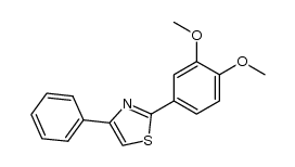 2-(3,4-dimethoxy-phenyl)-4-phenyl-thiazole Structure