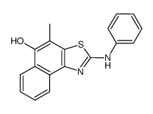 Naphtho[1,2-d]thiazol-5-ol,4-methyl-2-(phenylamino)- Structure