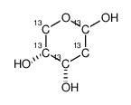 2-deoxy-d-[ul-13c5]erythro-pentose Structure