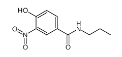 3-Nitro-4-hydroxy-N-(n-propyl)-benzamid Structure
