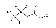 1,4-dibromo-2,5-dichloro-1,1,2-trifluoro-pentane结构式