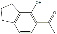 1-(4-Hydroxy-2,3-dihydro-1H-inden-5-yl)ethanone Structure