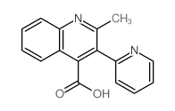 2-methyl-3-pyridin-2-yl-quinoline-4-carboxylic acid structure