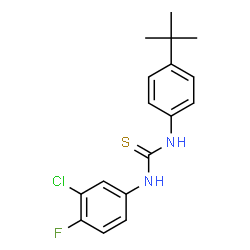 N-[4-(TERT-BUTYL)PHENYL]-N'-(3-CHLORO-4-FLUOROPHENYL)THIOUREA结构式