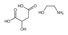 malic acid, compound with 2-aminoethanol Structure