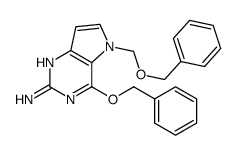 5H-Pyrrolo3,2-dpyrimidin-2-amine, 4-(phenylmethoxy)-5-(phenylmethoxy)methyl-结构式