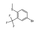4-Bromo-1-(methylthio)-2-(trifluoromethyl)-benzene Structure