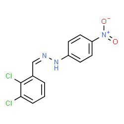(1Z)-1-(2,3-Dichlorobenzylidene)-2-(4-nitrophenyl)hydrazine结构式