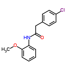 2-(4-Chlorophenyl)-N-(2-methoxyphenyl)acetamide Structure