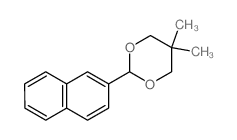 1,3-Dioxane,5,5-dimethyl-2-(2-naphthalenyl)-结构式
