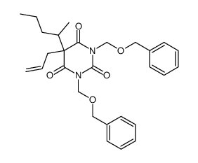 5-allyl-1,3-bis-benzyloxymethyl-5-(1-methyl-butyl)-pyrimidine-2,4,6-trione Structure