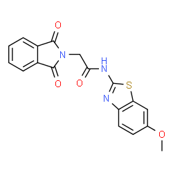 2-(1,3-dioxoisoindolin-2-yl)-N-(6-methoxybenzo[d]thiazol-2-yl)acetamide structure