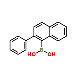 (2-phenylnaphthalen-1-yl)boronic acid结构式