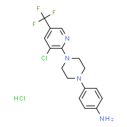 4-[4-[3-CHLORO-5-(TRIFLUOROMETHYL)-2-PYRIDINYL]PIPERAZINO]BENZENAMINIUM CHLORIDE结构式