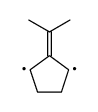 2-isopropylidenecyclopentane-1,3-diyl biradical Structure