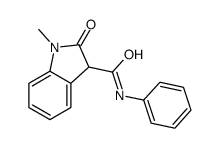1-methyl-2-oxo-N-phenyl-3H-indole-3-carboxamide Structure