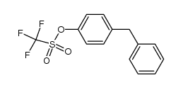 trifluoromethanesulfonic acid 4-benzylphenyl ester结构式