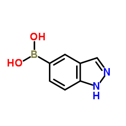 吲唑-5-硼酸结构式