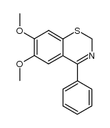 6,7-dimethoxy-4-phenyl-1,3(2H)-benzothiazine结构式