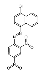 (2.4-dinitro-benzen)-(1 azo 4)-naphthol-(1)结构式