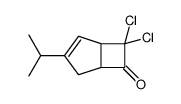 7,7-Dichloro-3-isopropylbicyclo[3.2.0]hept-2-en-6-one structure