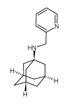 N-(pyridin-2-ylmethyl)adamantan-1-amine结构式
