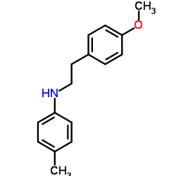 [2-(4-METHOXY-PHENYL)-ETHYL]-P-TOLYL-AMINE结构式