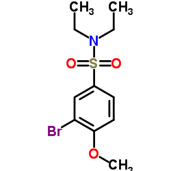3-Bromo-N,N-diethyl-4-methoxybenzenesulfonamide结构式