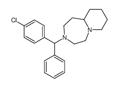 3-[(4-chlorophenyl)-phenylmethyl]-2,4,5,7,8,9,10,10a-octahydro-1H-pyrido[1,2-d][1,4]diazepine结构式