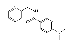4-(dimethylamino)-N-(pyridin-2-ylmethyl)benzamide结构式