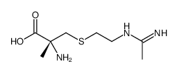 (2R)-2-amino-3-[2-(1-aminoethylideneamino)ethylsulfanyl]-2-methylpropanoic acid结构式