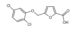 5-[(2,5-dichlorophenoxy)methyl]-2-furoic acid Structure