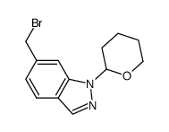 6-(bromomethyl)-1-(tetrahydro-2H-pyran-2-yl)-1H-indazole structure