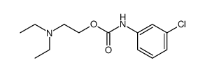 (3-chloro-phenyl)-carbamic acid-(2-diethylamino-ethyl ester) Structure