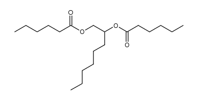 octane-1,2-diyl dihexanoate结构式