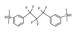 [(1,1,2,2,3,3-Hexafluoro-1,3-propanediyl)bis(3,1-phenylene)]bis(dimethylsilane)结构式