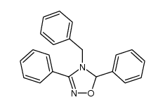 4-Benzyl-3,5-diphenyl-4,5-dihydro-1,2,4-oxadiazole Structure