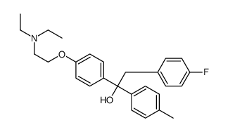 1-[4-[2-(diethylamino)ethoxy]phenyl]-2-(4-fluorophenyl)-1-(4-methylphenyl)ethanol Structure