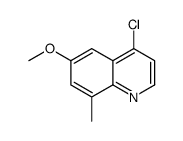 4-chloro-6-methoxy-8-methylquinoline结构式
