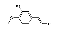 (E)-5-(2-bromoethenyl)-2-methoxyphenol Structure