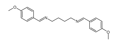 1-(4-methoxyphenyl)-N-[4-[(4-methoxyphenyl)methylideneamino]butyl]methanimine Structure