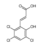 3-(2,3,5-trichloro-6-hydroxyphenyl)prop-2-enoic acid结构式