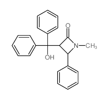 3-(hydroxy-diphenyl-methyl)-1-methyl-4-phenyl-azetidin-2-one结构式